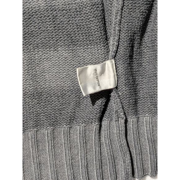 Vintage United Colors of Benetton Full Zip Knit‎ Sweater Jacket Gray XL Italy - Picture 13 of 13